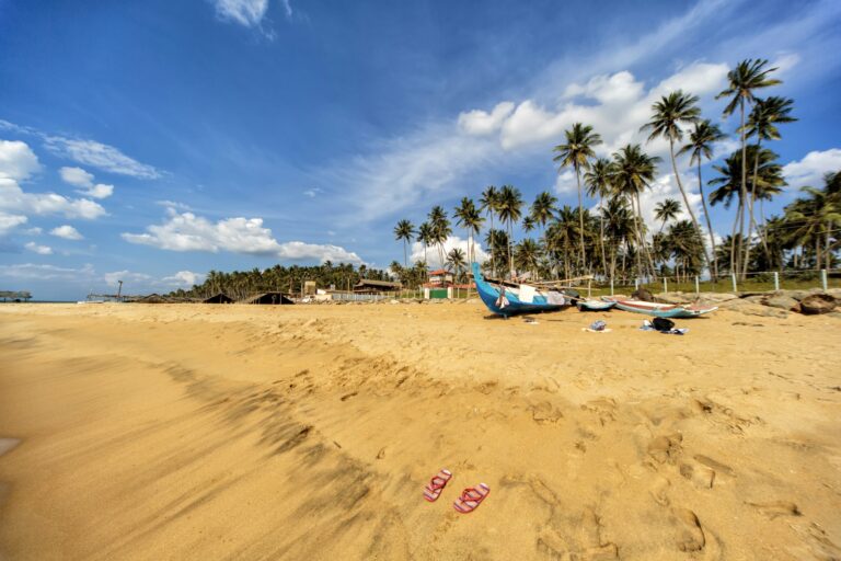 Negombo beach in Sri Lanka